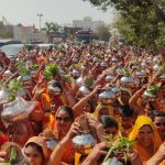 ओंकारेश्वर में नर्मदेश्वर महादेव के प्राण प्रतिष्ठा महोत्सव के तहत  निकली भव्य शोभायात्रा